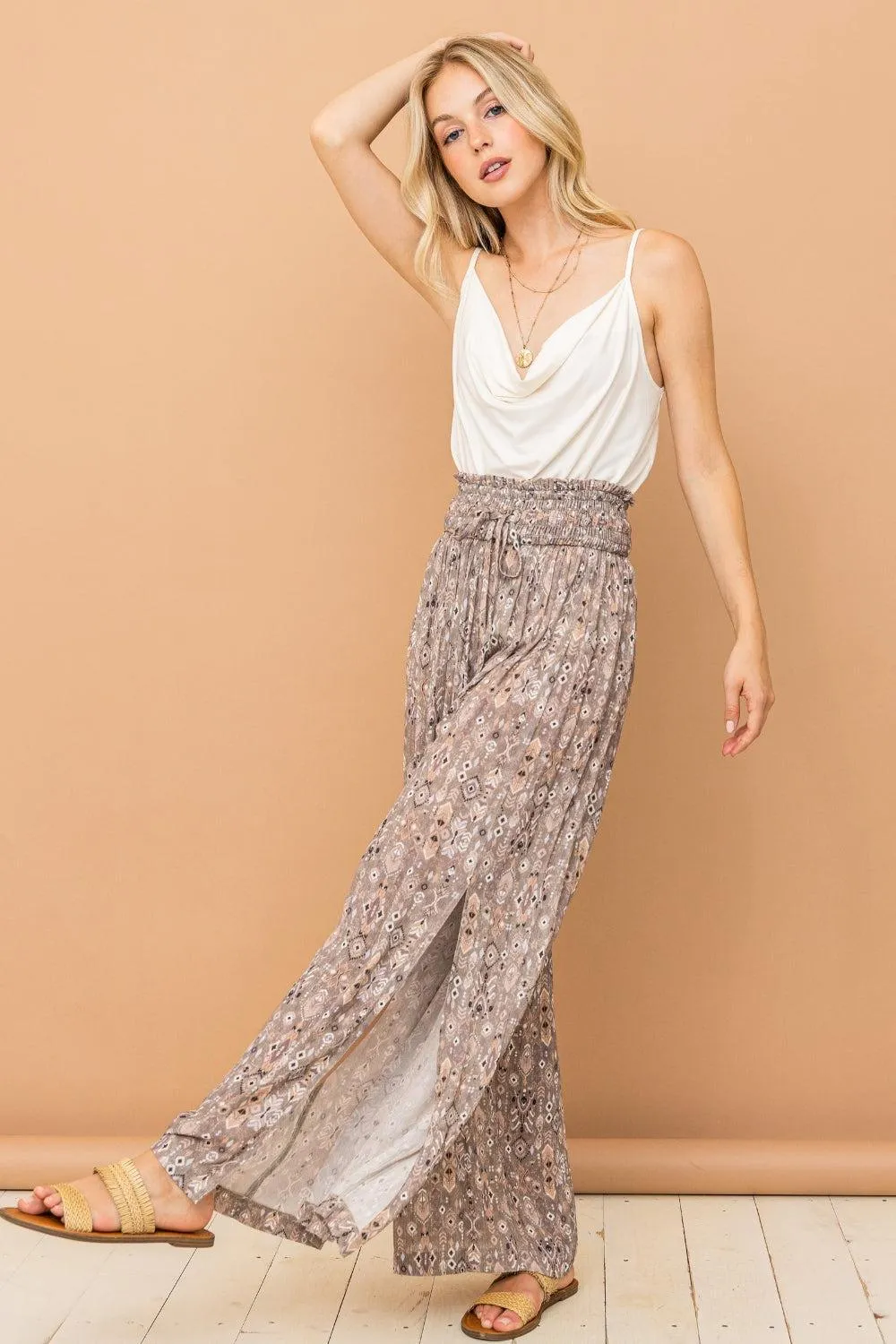Fashion Forward Slit High Waist Palazzo Pants