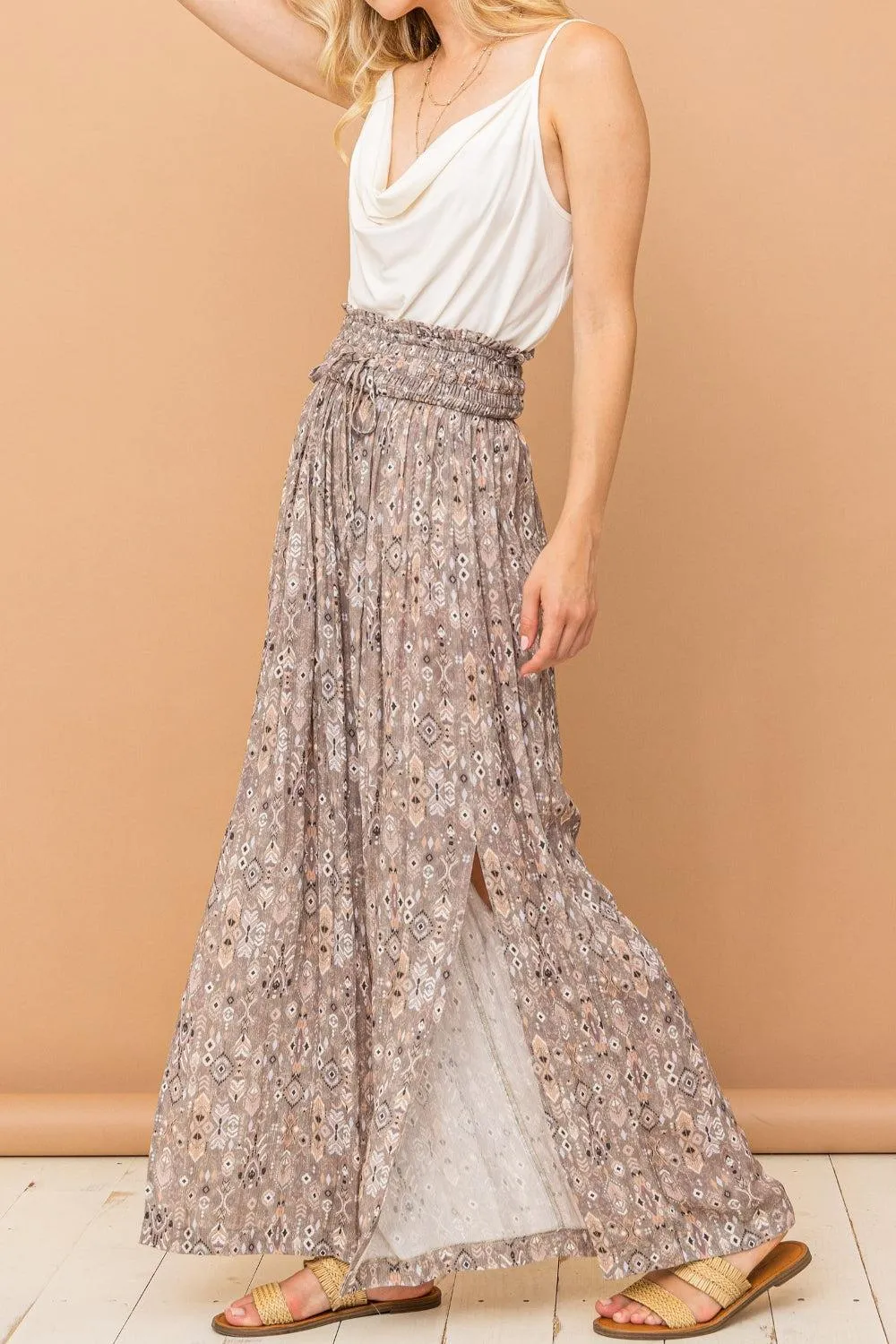 Fashion Forward Slit High Waist Palazzo Pants