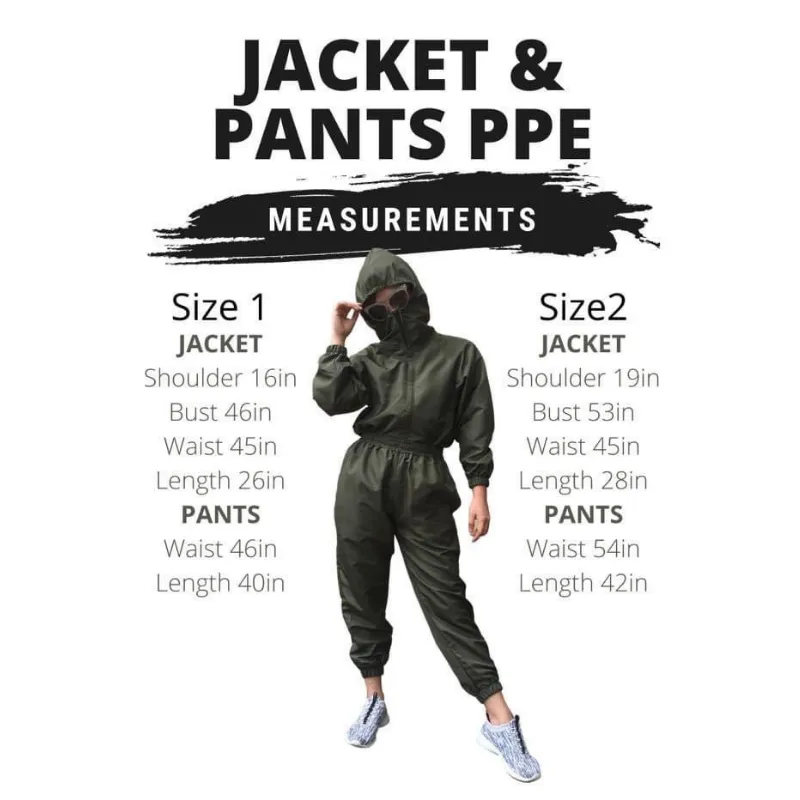 Fashionable Protective Personal Equipment (PPE) - Jacket and Pants