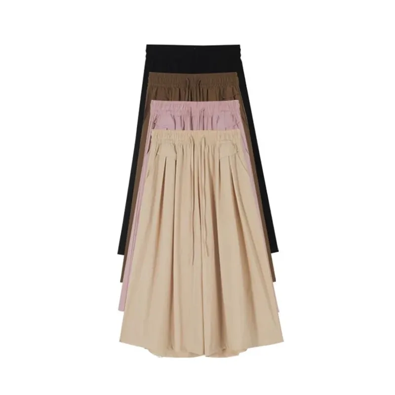 Fashionable Thin Wide-Leg Pants Skirt