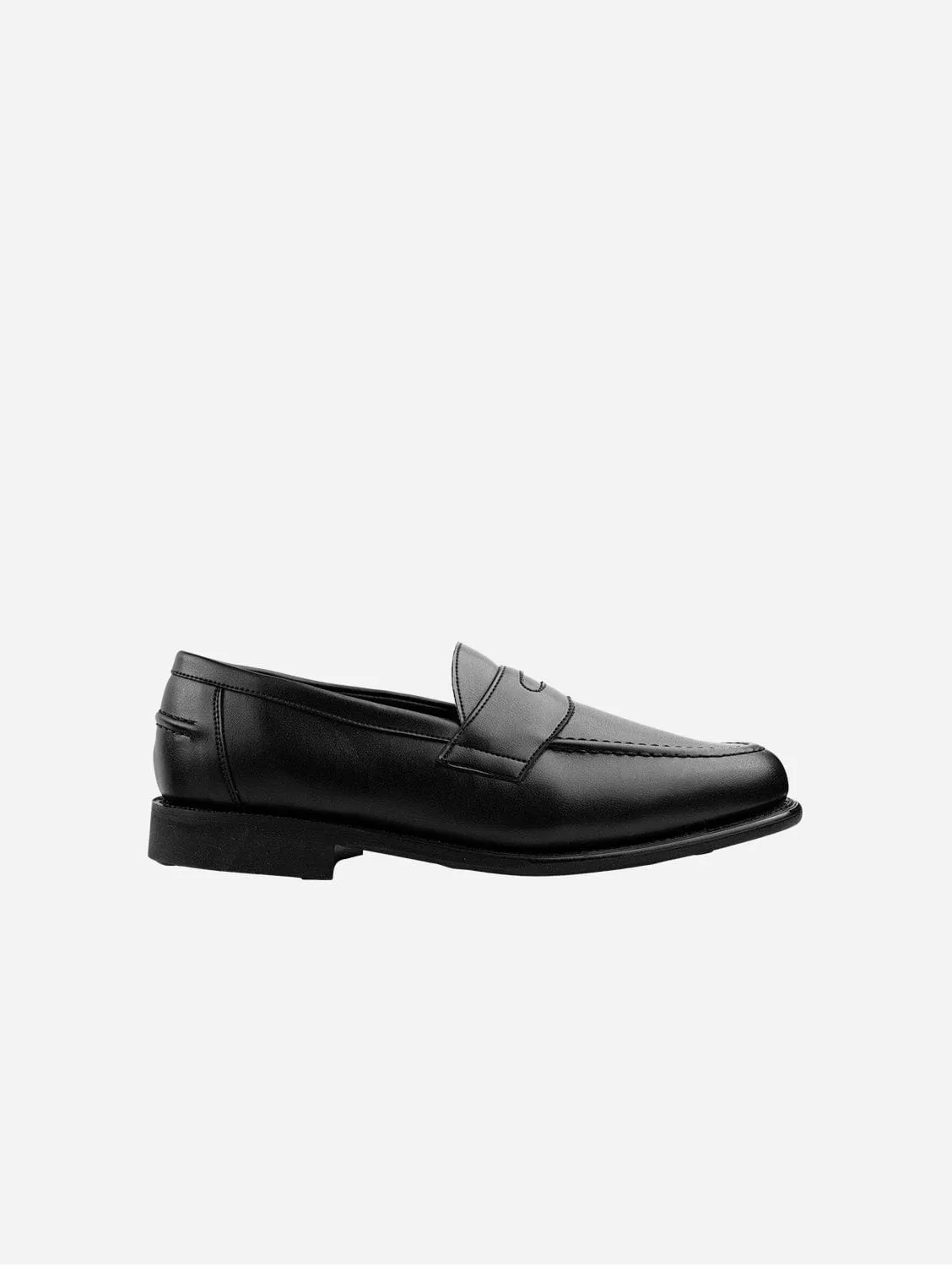 Fitzroy Penny Cactus Leather Vegan Loafer | Black