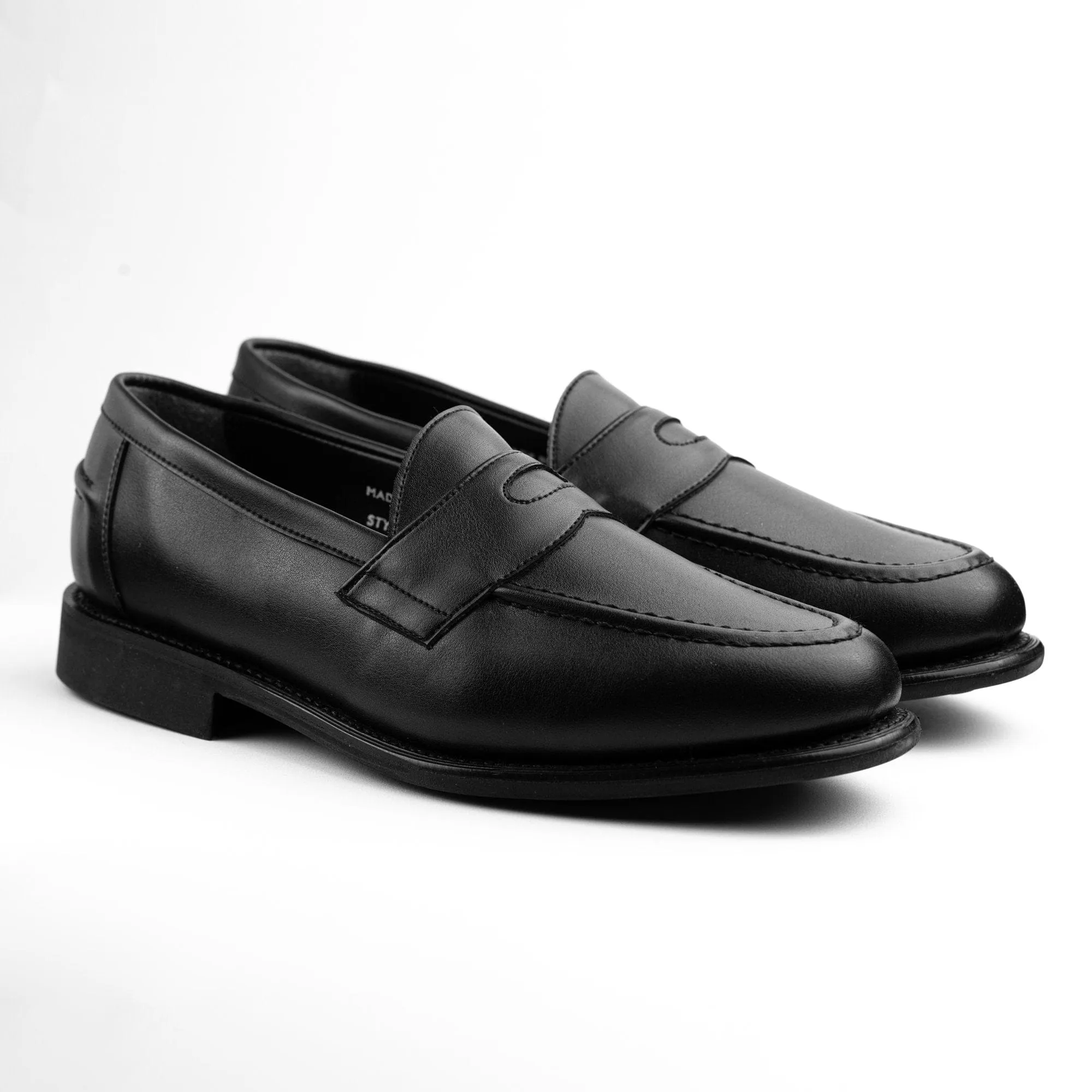 Fitzroy Penny Cactus Leather Vegan Loafer | Black