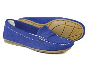 FLORENCE Ladies Cobalt Suede Summer Loafer by Orca Bay