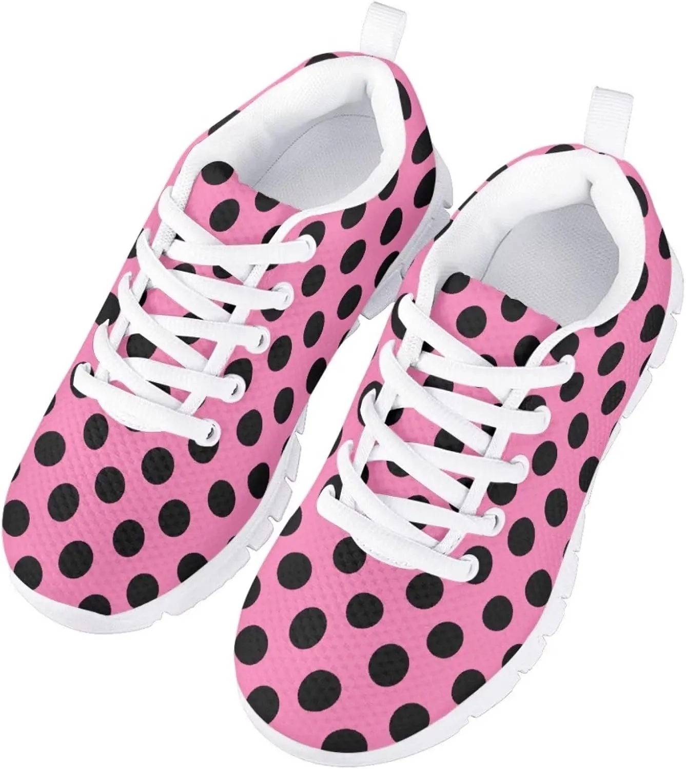 Girls Cute Walking Tennis Shoes for Running Sport Casual Soft Sneakers Lightweight Lace Up Kids Shoes