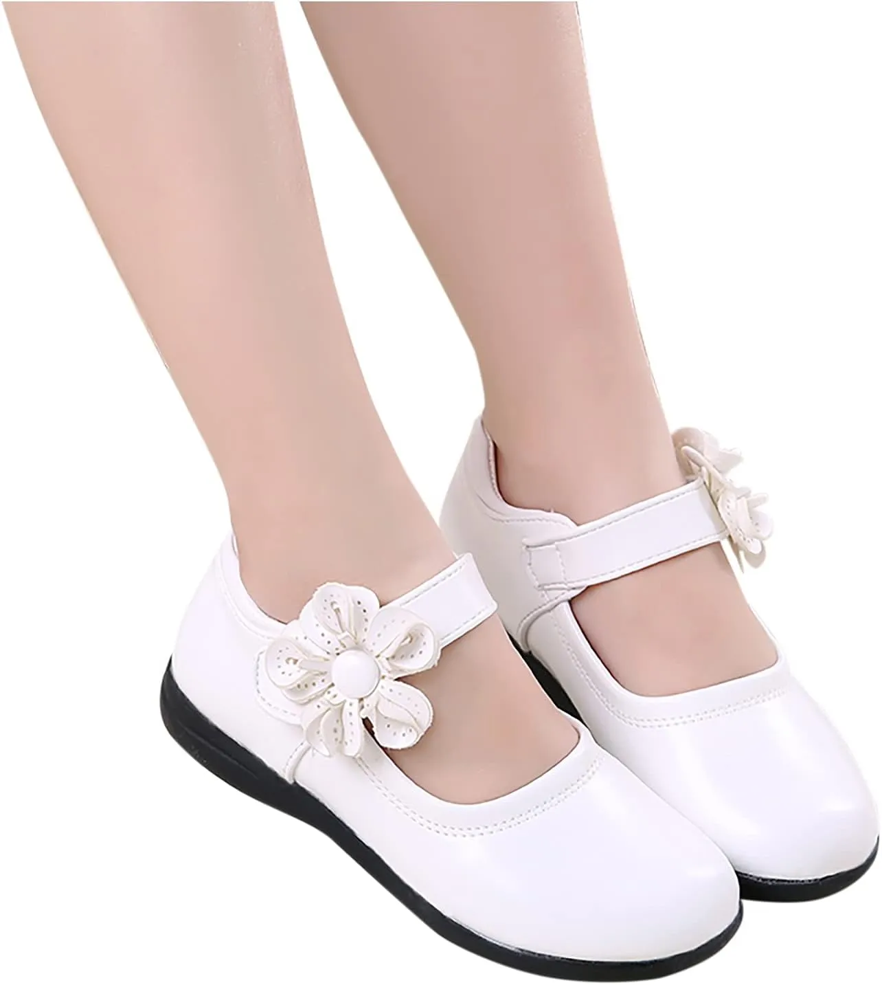 Girls Mary Jane Flat School Uniform Shoes Toddler Girls Ballet Flat Flower Girl Dress Shoes for Party Baby Girl Shoes