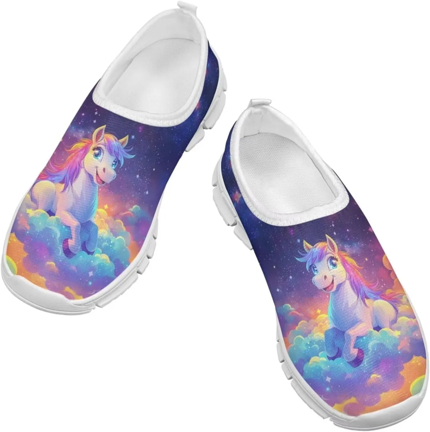 Girls Slip On Shoes Little Kid Big Kid Cute Gym Tennis Athletic Shoes