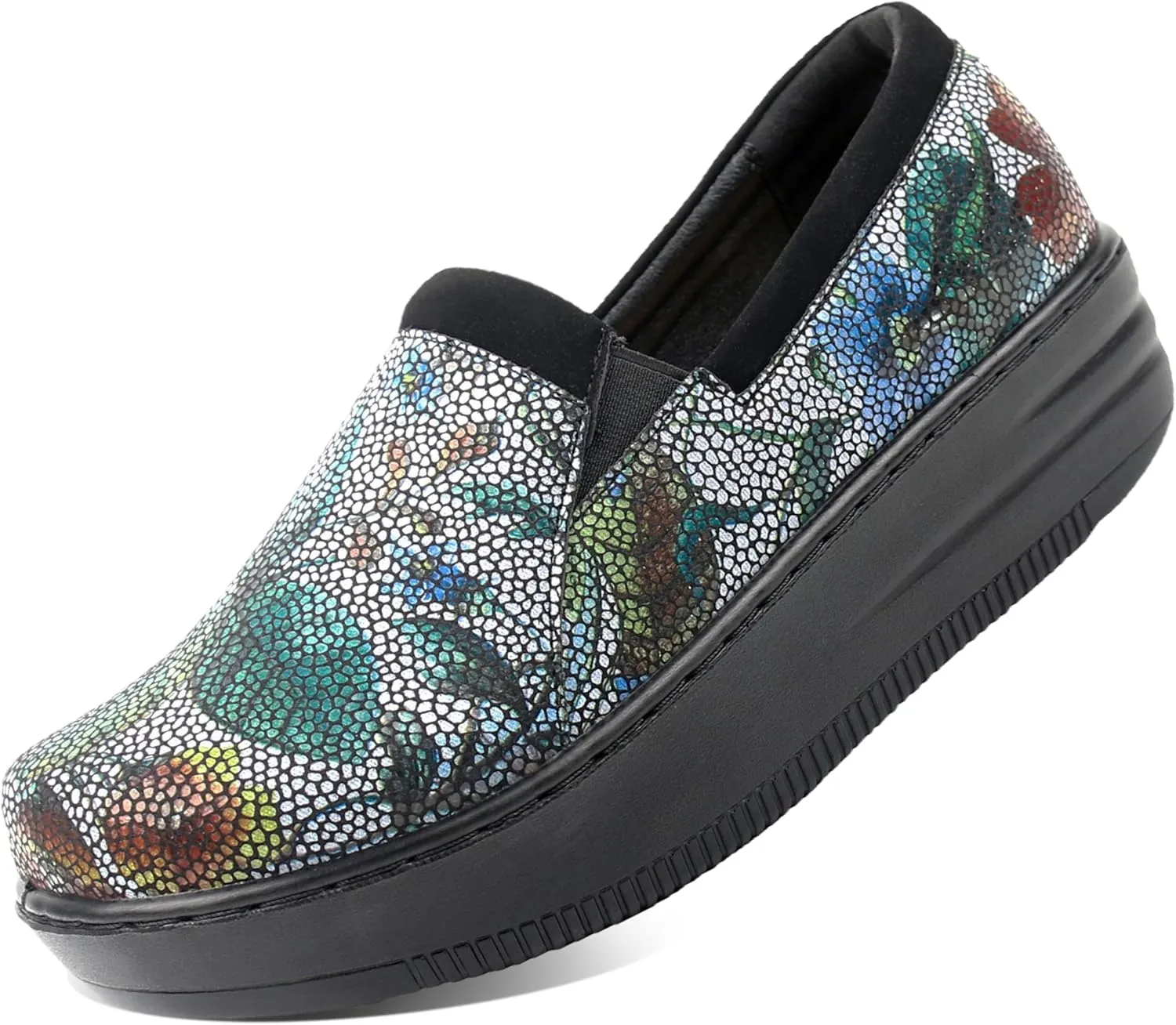 Glolily Women's Comfort Clogs- Professional Lightweight Slip-Resistant Work Shoe with Extra Cushion and Removeable Orthotic Arch Support Footbed for Women