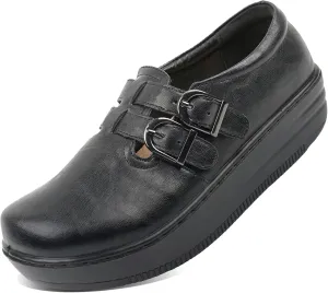 Glolily Women's Comfort Clogs- Professional Lightweight Slip-Resistant Work Shoe with Extra Cushion and Removeable Orthotic Arch Support Footbed for Women