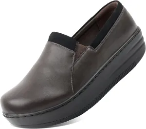 Glolily Women's Comfort Clogs- Professional Lightweight Slip-Resistant Work Shoe with Extra Cushion and Removeable Orthotic Arch Support Footbed for Women
