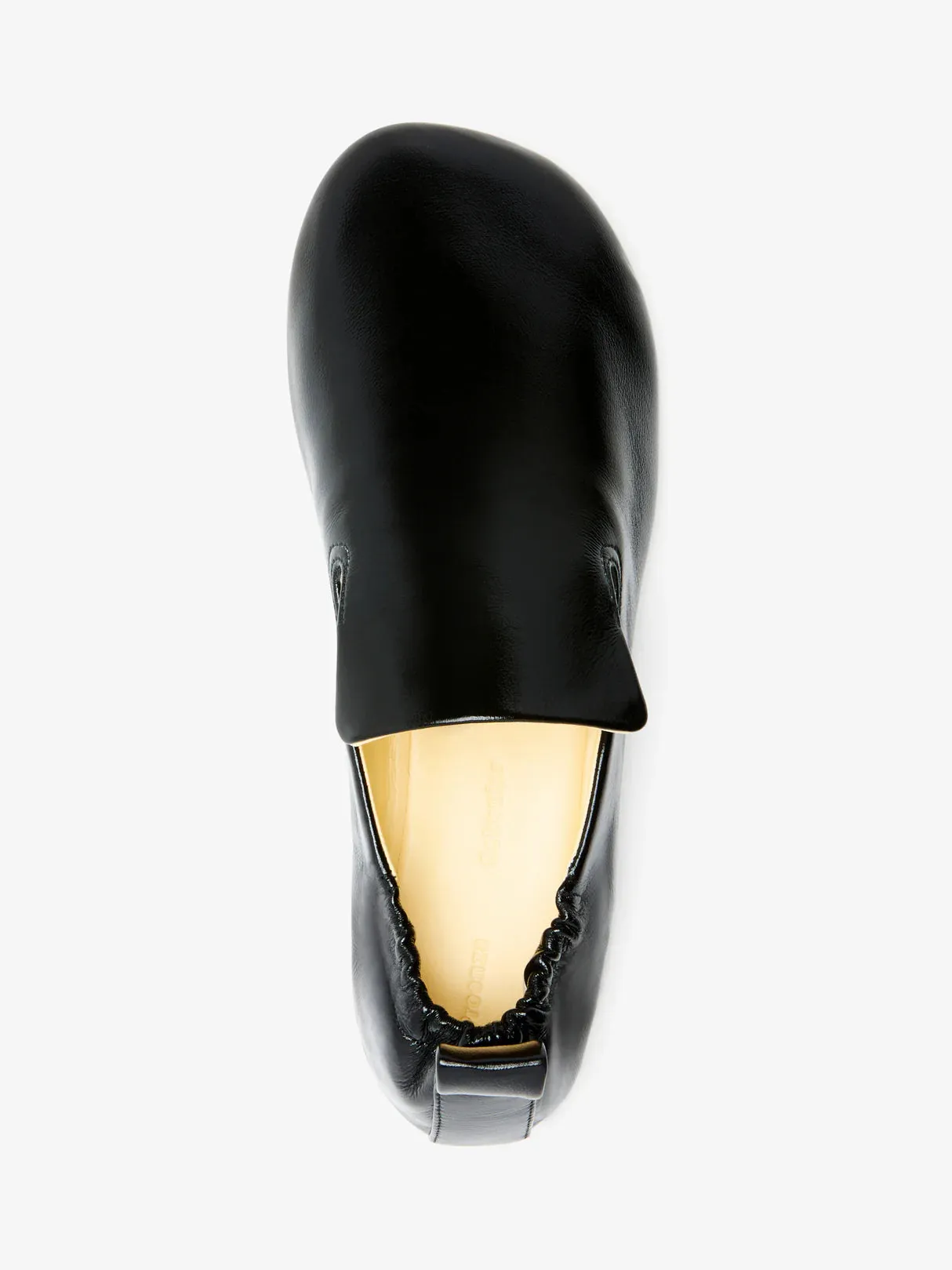 Glove Ruched Loafers In Slick Nappa