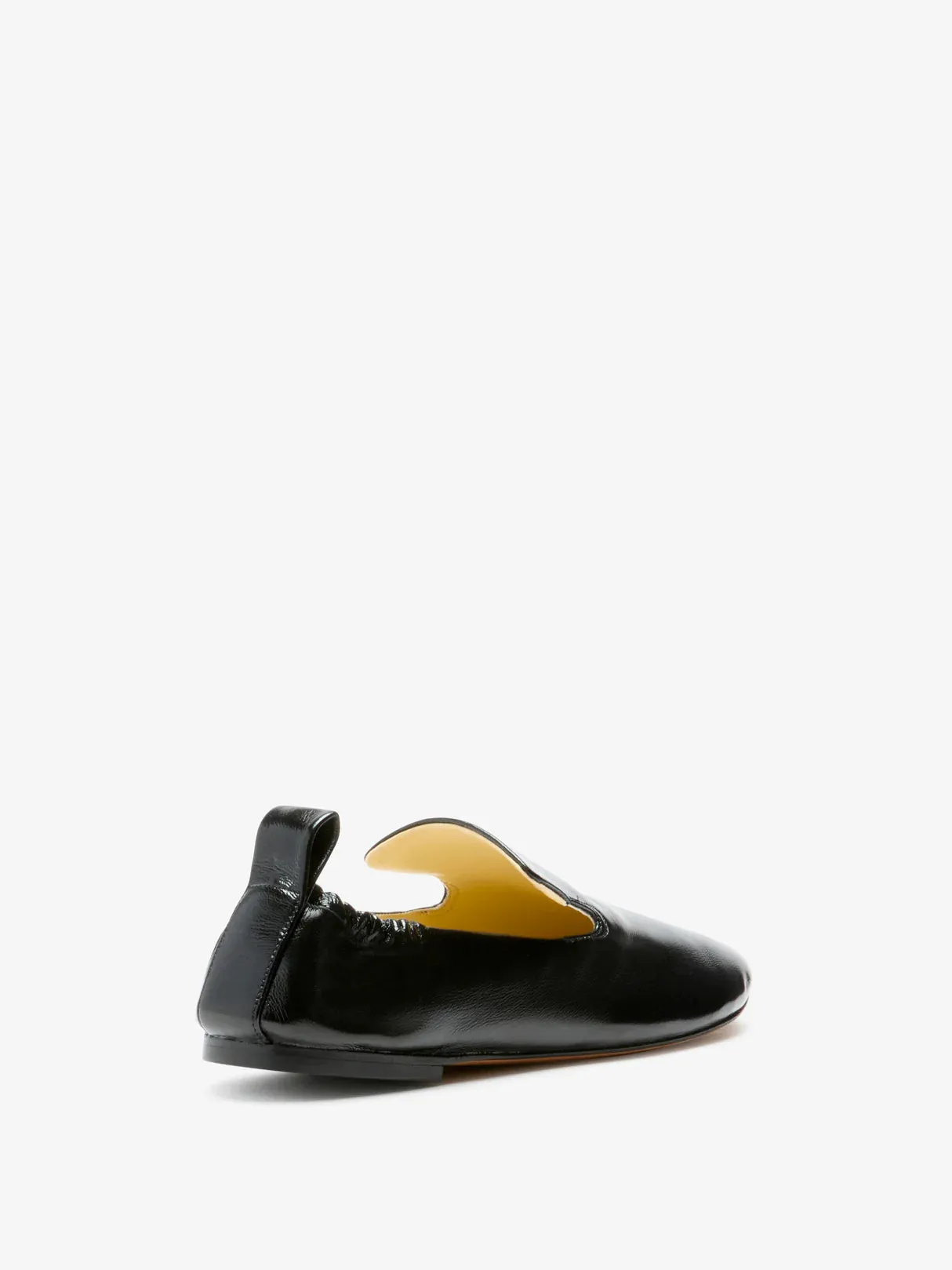 Glove Ruched Loafers In Slick Nappa