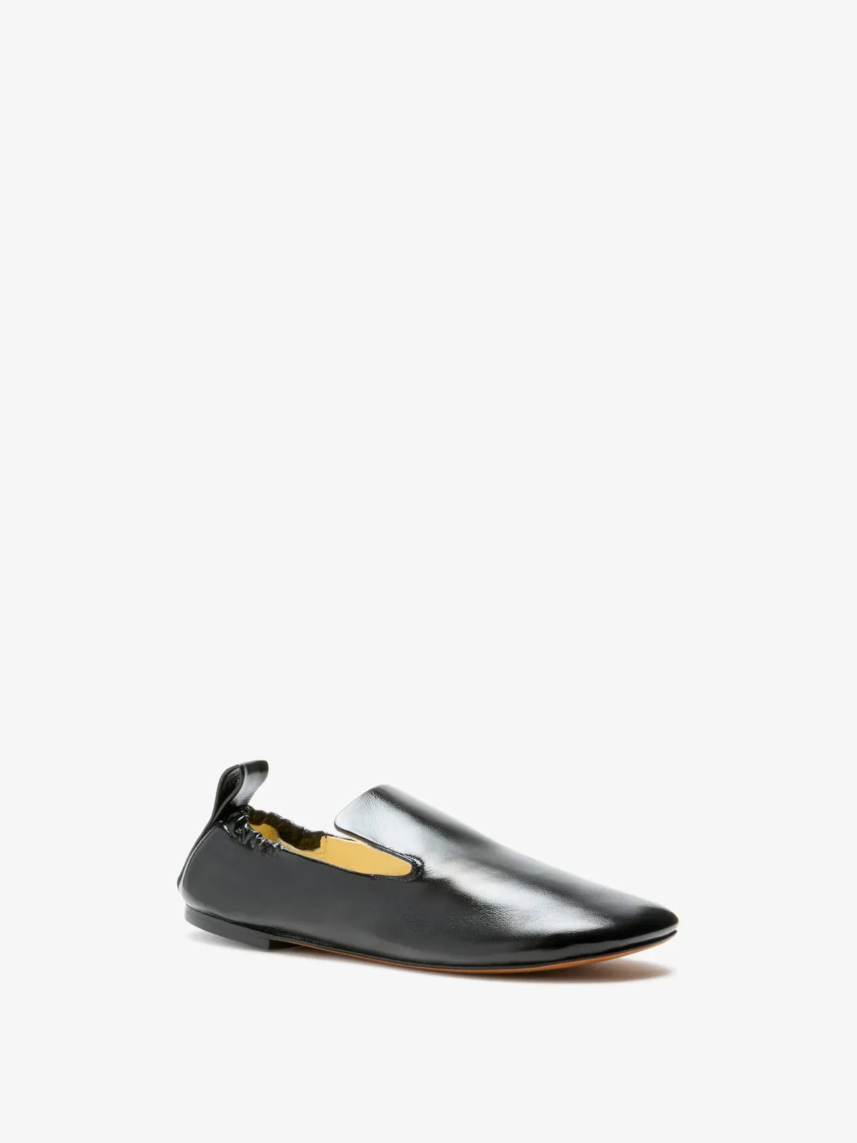 Glove Ruched Loafers In Slick Nappa