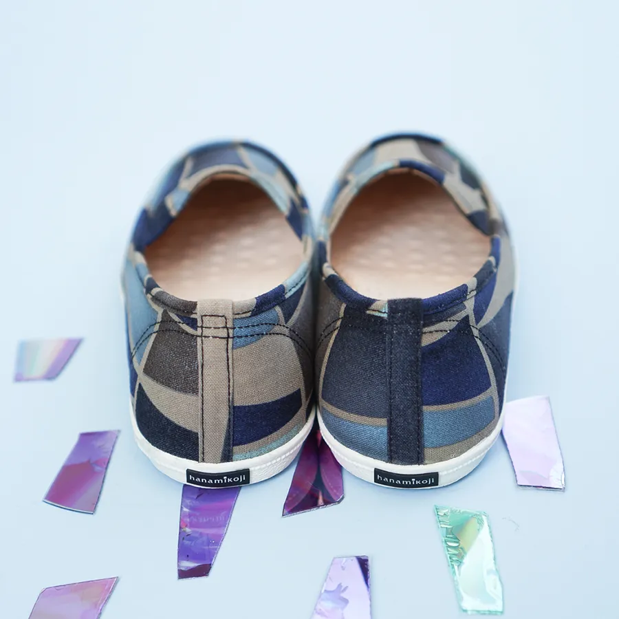 HC1133【京都手作】波光粼粼花布鞋【日本製限量布】