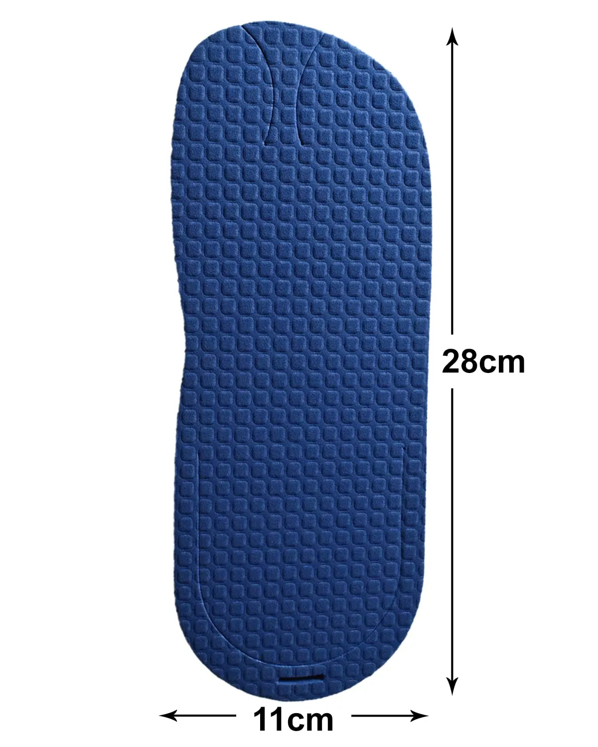 Heart Home Rubber Bathroom Slipper for Men & Women 3 Pair (Blue) 54HH4206.