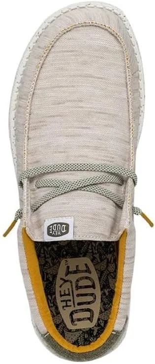 Hey Dude Men's Wally Jersey | Men's Loafers | Men's Slip On Shoes | Comfortable & Light-Weight