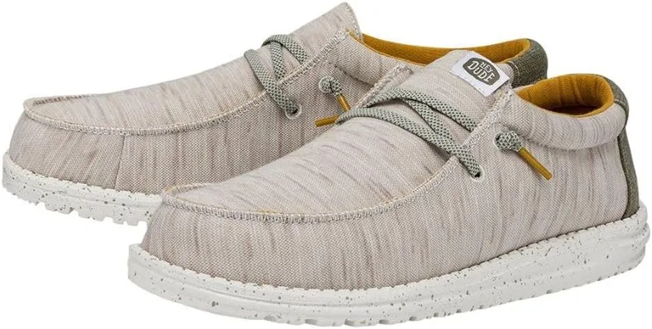 Hey Dude Men's Wally Jersey | Men's Loafers | Men's Slip On Shoes | Comfortable & Light-Weight