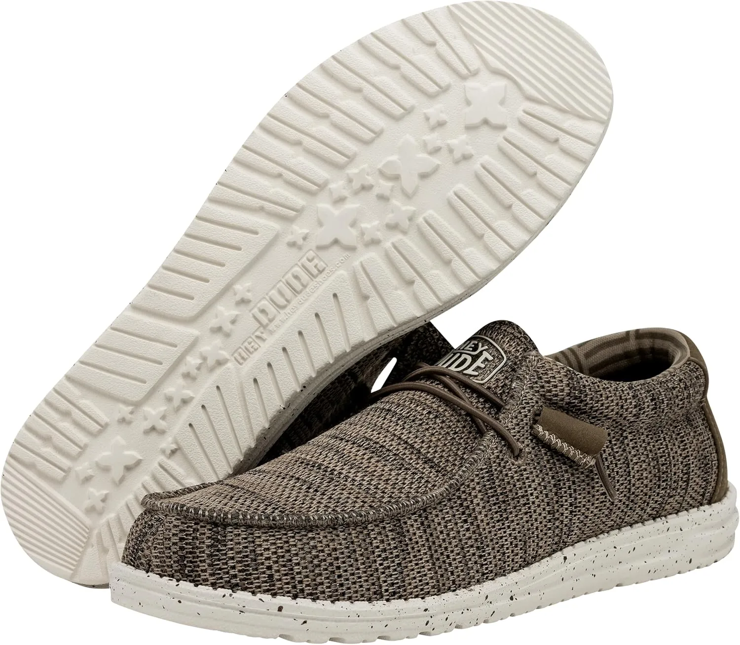 Hey Dude Men's Wally Sox | Mens Shoes | Men's Lace Up Loafers | Comfortable & Light-Weight