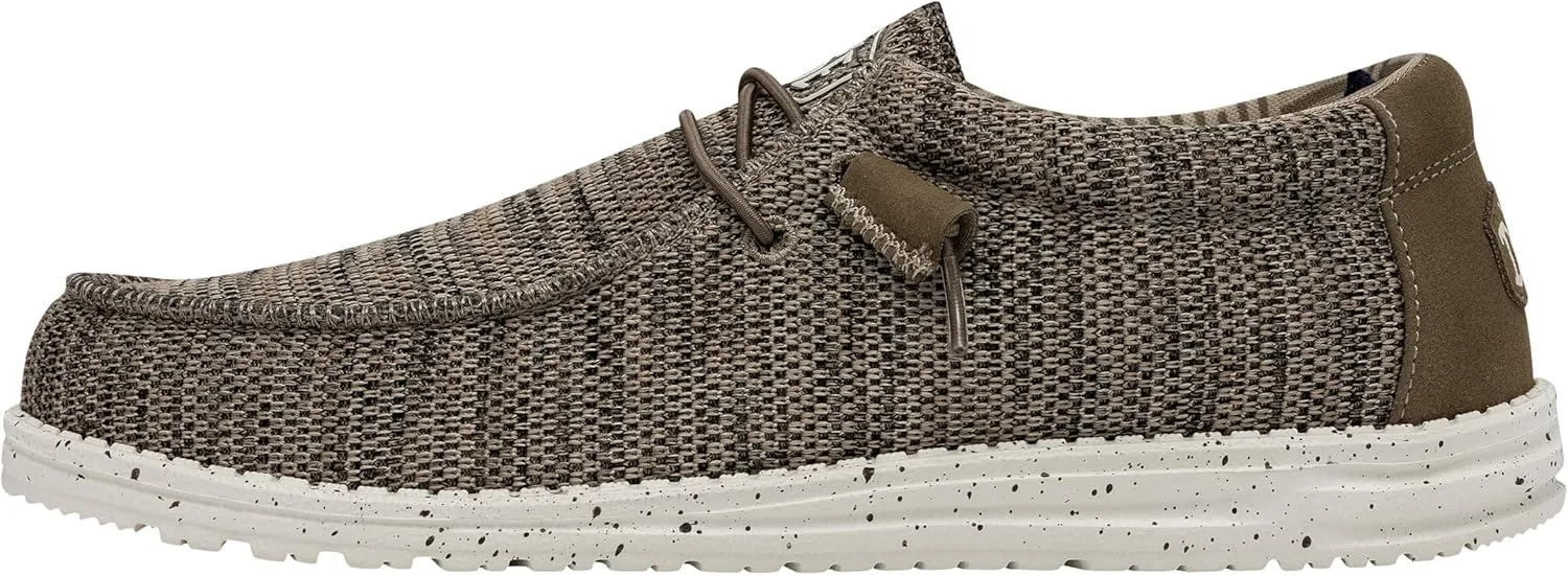 Hey Dude Men's Wally Sox | Mens Shoes | Men's Lace Up Loafers | Comfortable & Light-Weight