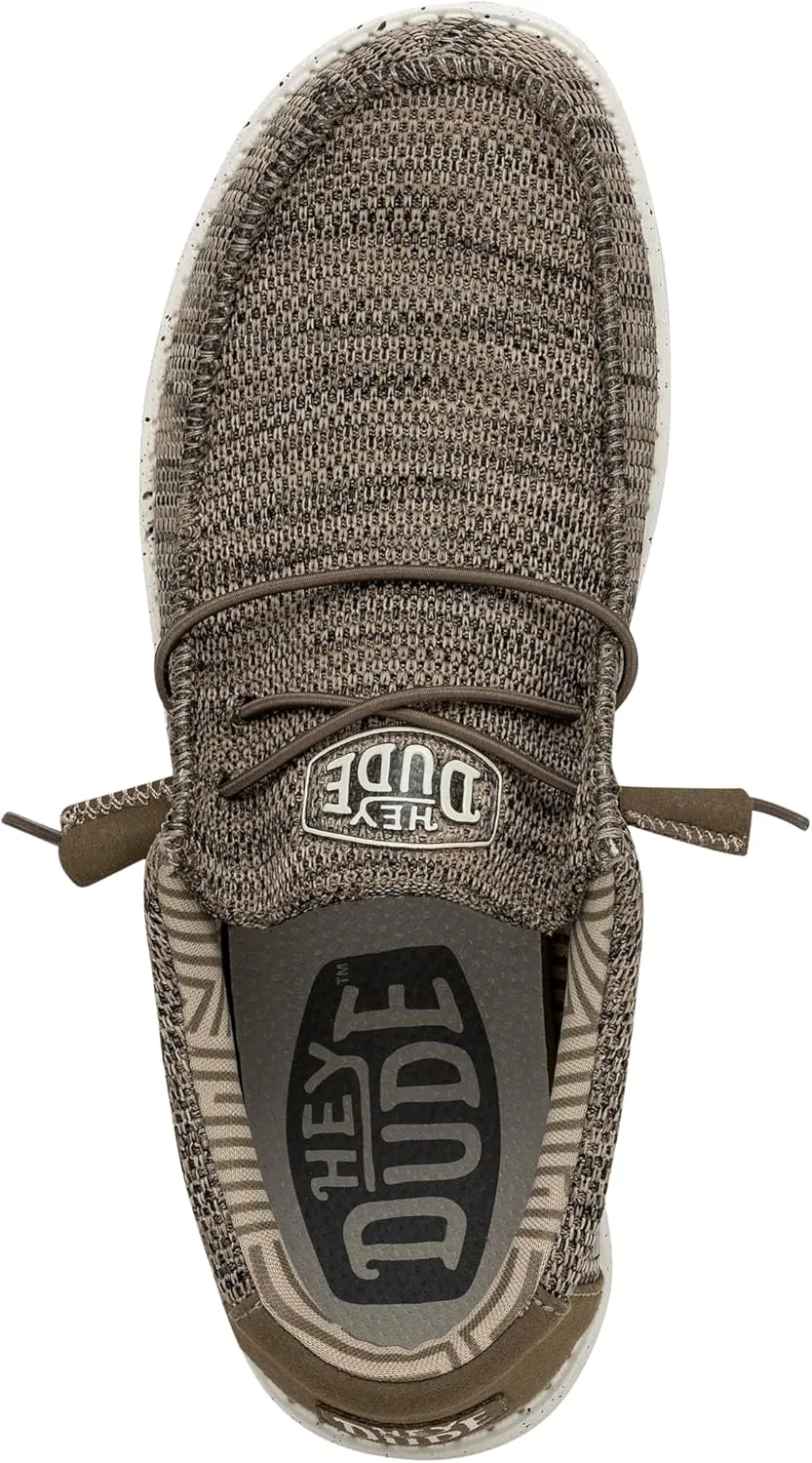 Hey Dude Men's Wally Sox | Mens Shoes | Men's Lace Up Loafers | Comfortable & Light-Weight