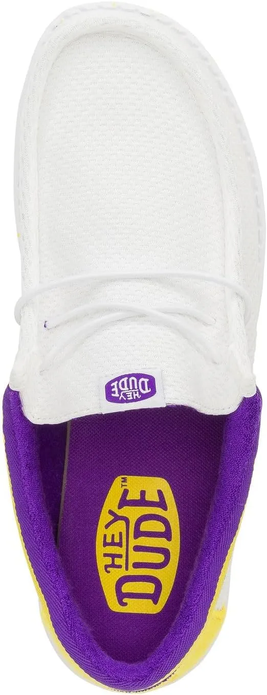 Hey Dude Men's Wally Varsity Jersey, Mens Shoes, Men's Slip-on Loafers, Comfortable & Light-Weight