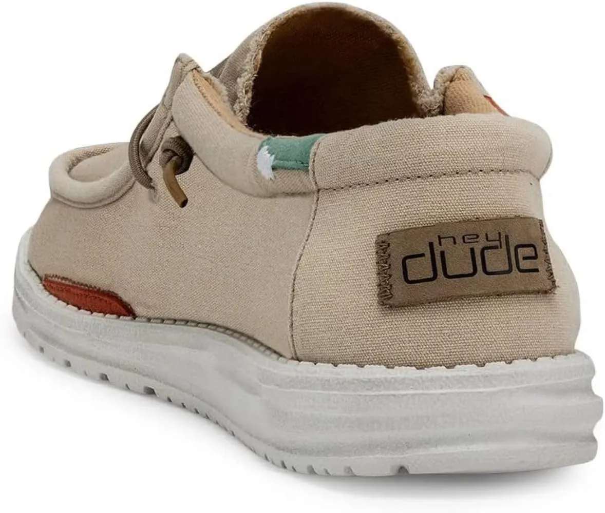 Hey Dude Men's Wally Wash | Mens Shoes Lace Up Loafers Comfortable & Light-Weight