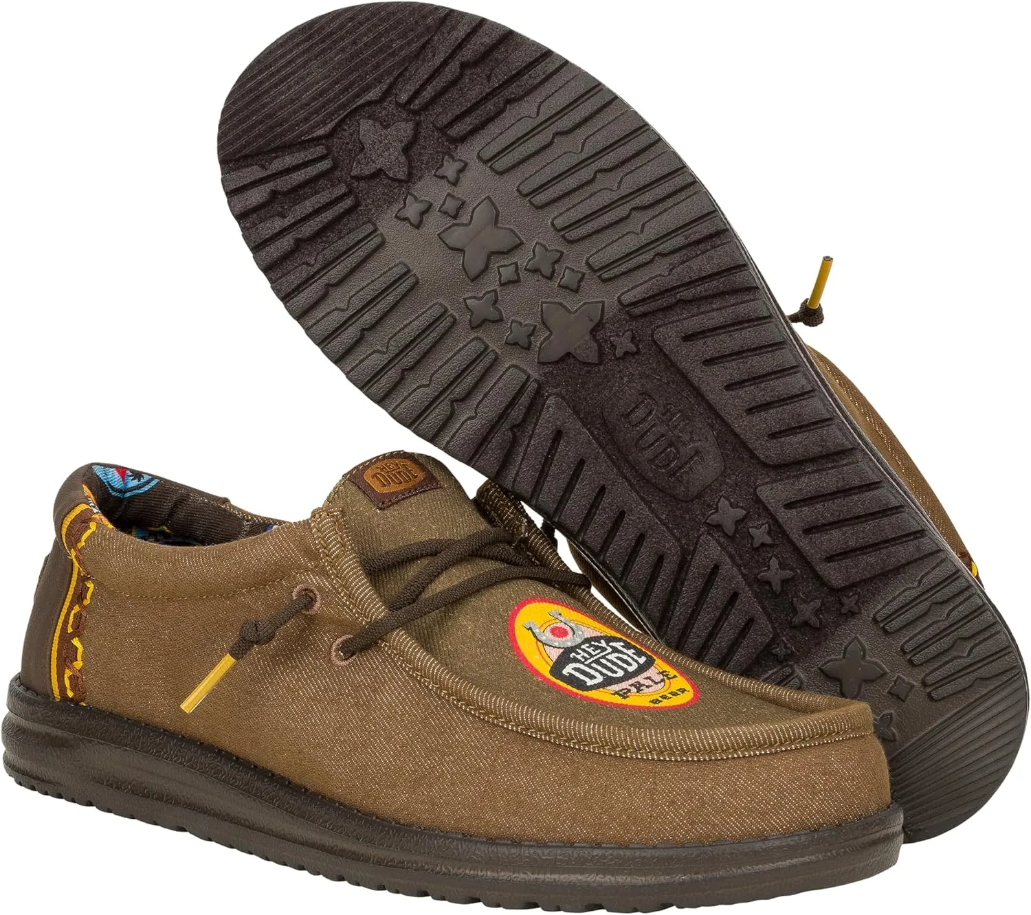 Hey Dude Wally Octoberfest, Mens Shoes, Men's Slip-on Loafers, Comfortable & Light-Weight