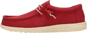 HEYDUDE Men's Wally Canvas, Mens Shoes, Slip-on Loafers, Comfortable & Light-Weight