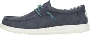 HEYDUDE Men's Wally Washed Canvas, Mens Shoes, Slip-on Loafers, Comfortable & Light-Weight
