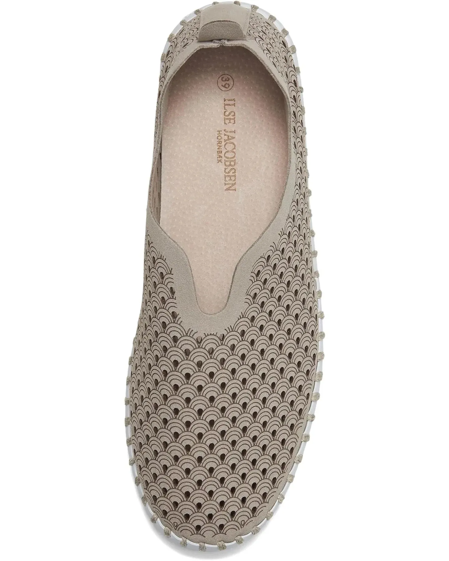 ILSE JACOBSEN LIGHT WEIGHT PERFORATED ATMOSPHERE FLAT SHOE