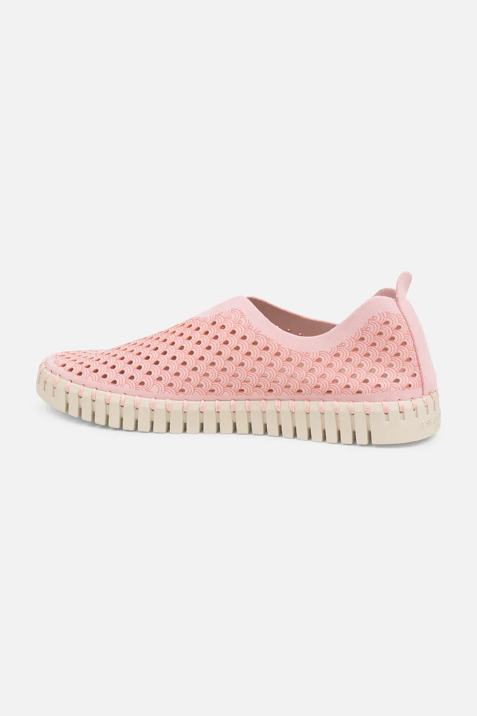 ILSE JACOBSEN LIGHT WEIGHT PERFORATED LIGHT PINK FLAT