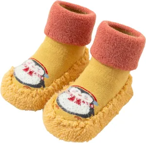 Infant Boys Girls Socks Breathable Cartoon Mesh Socks High Ankle Floor Barefoot Non Baby Wide Shoes