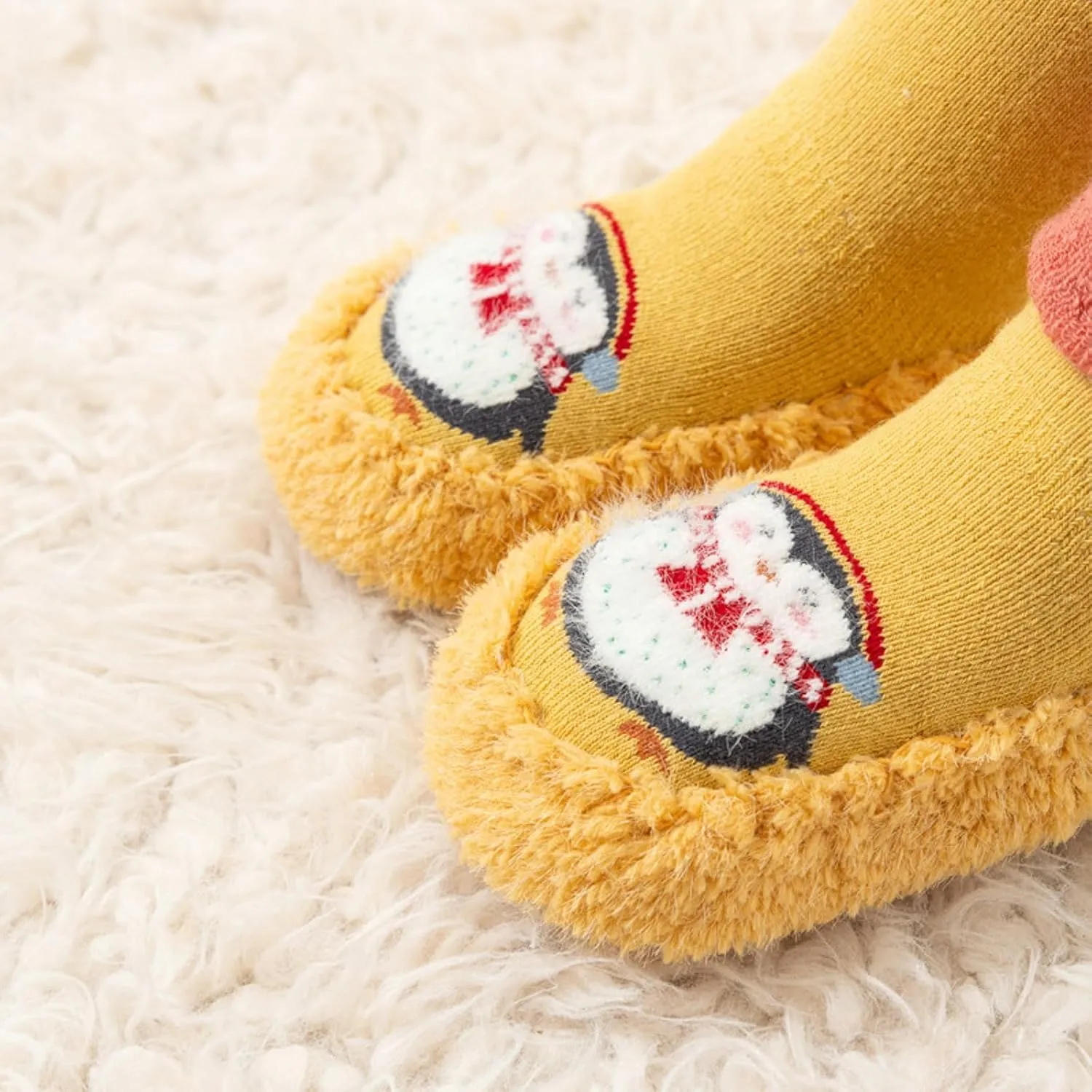 Infant Boys Girls Socks Breathable Cartoon Mesh Socks High Ankle Floor Barefoot Non Baby Wide Shoes