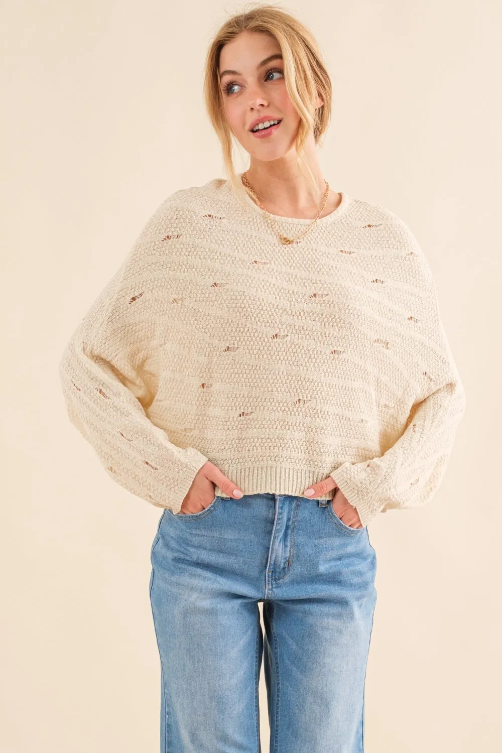 Jassie Dolman Sleeves Sweater