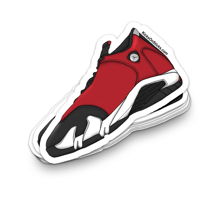 Jordan 14 "Gym Red" Sneaker Sticker