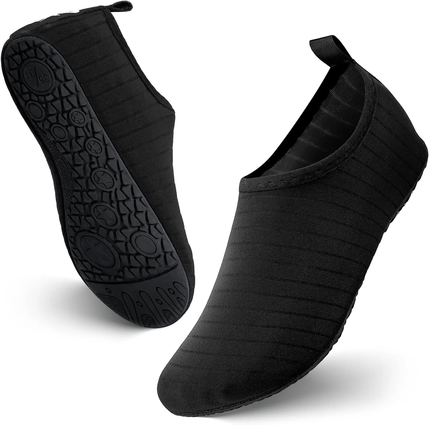 JOTO Water Shoes for Women Men Quick-Dry Breathable Aqua Socks Flexible Non-slip Rubber Sole lightweight Barefoot Aqua Water Socks for Swim Beach Yoga Exercise Pool Camping Snorkeling Surfing Kayaking