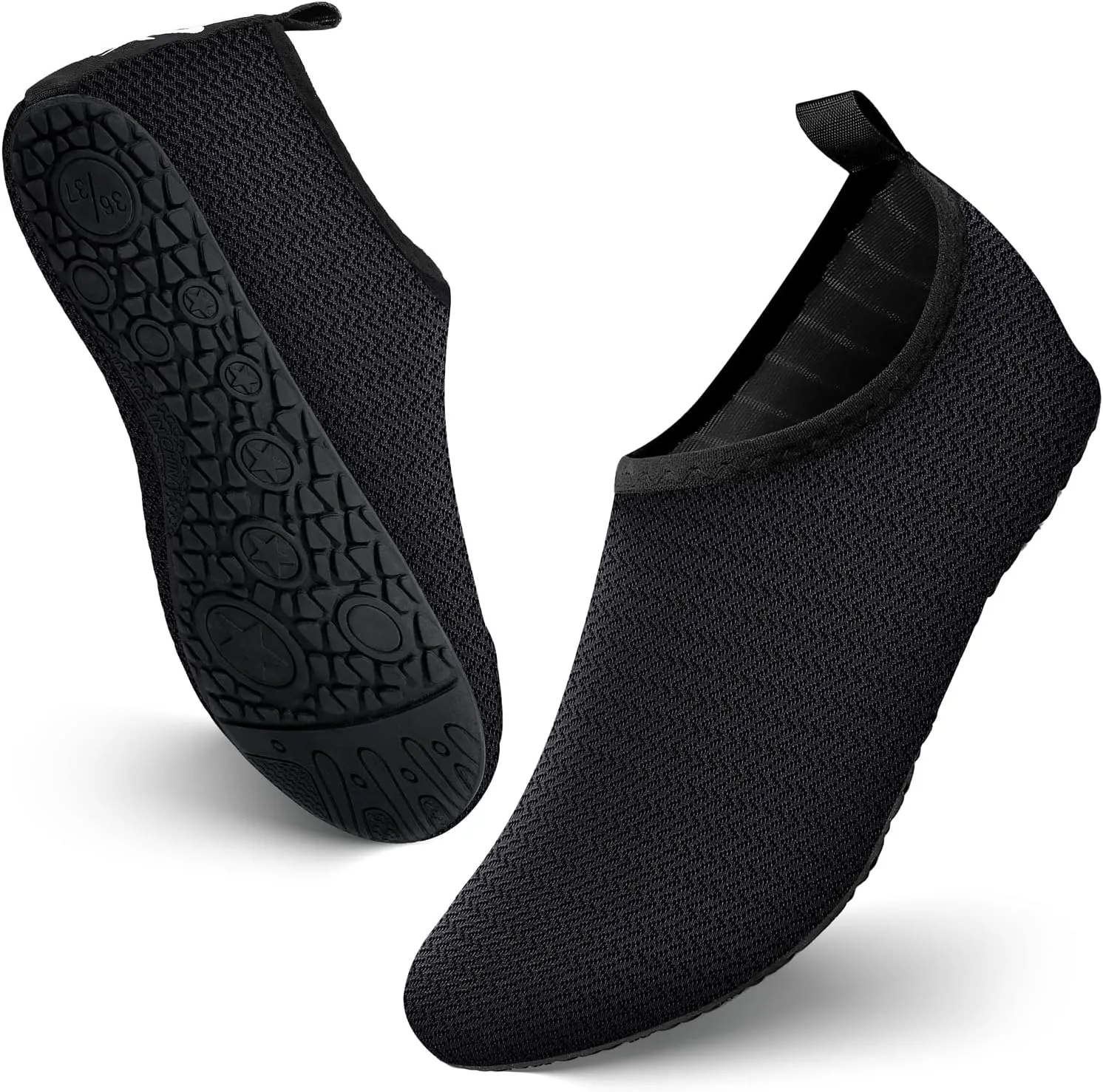 JOTO Water Shoes for Women Men Quick-Dry Breathable Aqua Socks Flexible Non-slip Rubber Sole lightweight Barefoot Aqua Water Socks for Swim Beach Yoga Exercise Pool Camping Snorkeling Surfing Kayaking