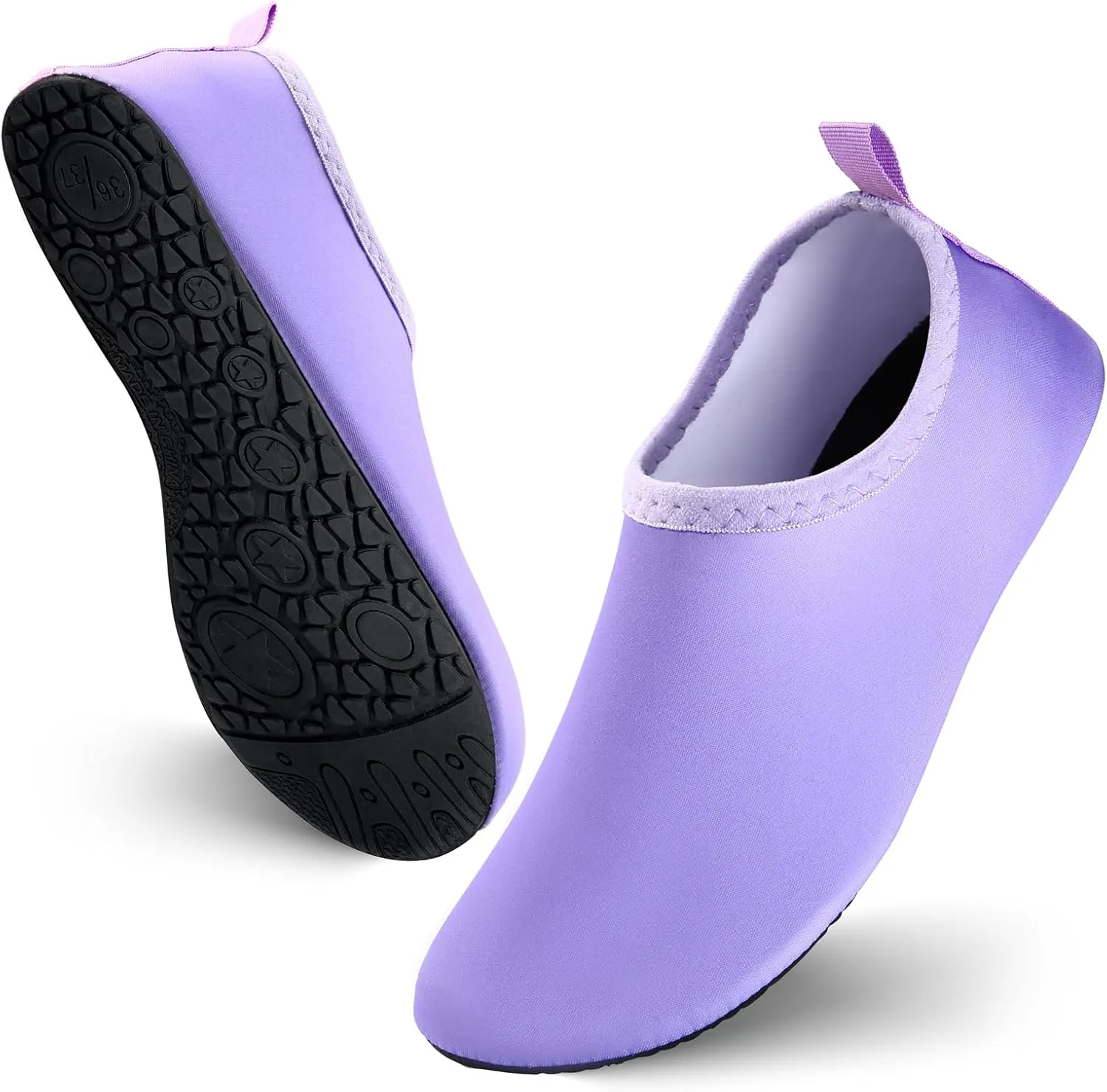 JOTO Water Shoes for Women Men Quick-Dry Breathable Aqua Socks Flexible Non-slip Rubber Sole lightweight Barefoot Aqua Water Socks for Swim Beach Yoga Exercise Pool Camping Snorkeling Surfing Kayaking