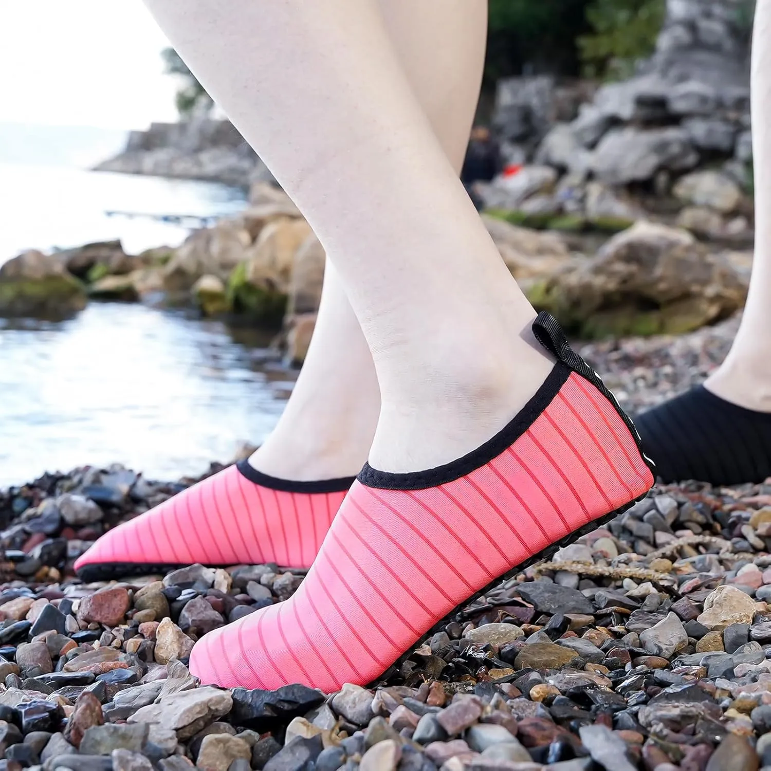 JOTO Water Shoes for Women Men Quick-Dry Breathable Aqua Socks Flexible Non-slip Rubber Sole lightweight Barefoot Aqua Water Socks for Swim Beach Yoga Exercise Pool Camping Snorkeling Surfing Kayaking