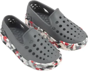 Joybees Kids Skate Sneak Charcoal/Charcoal Camo Gummy - 7 M US Toddler