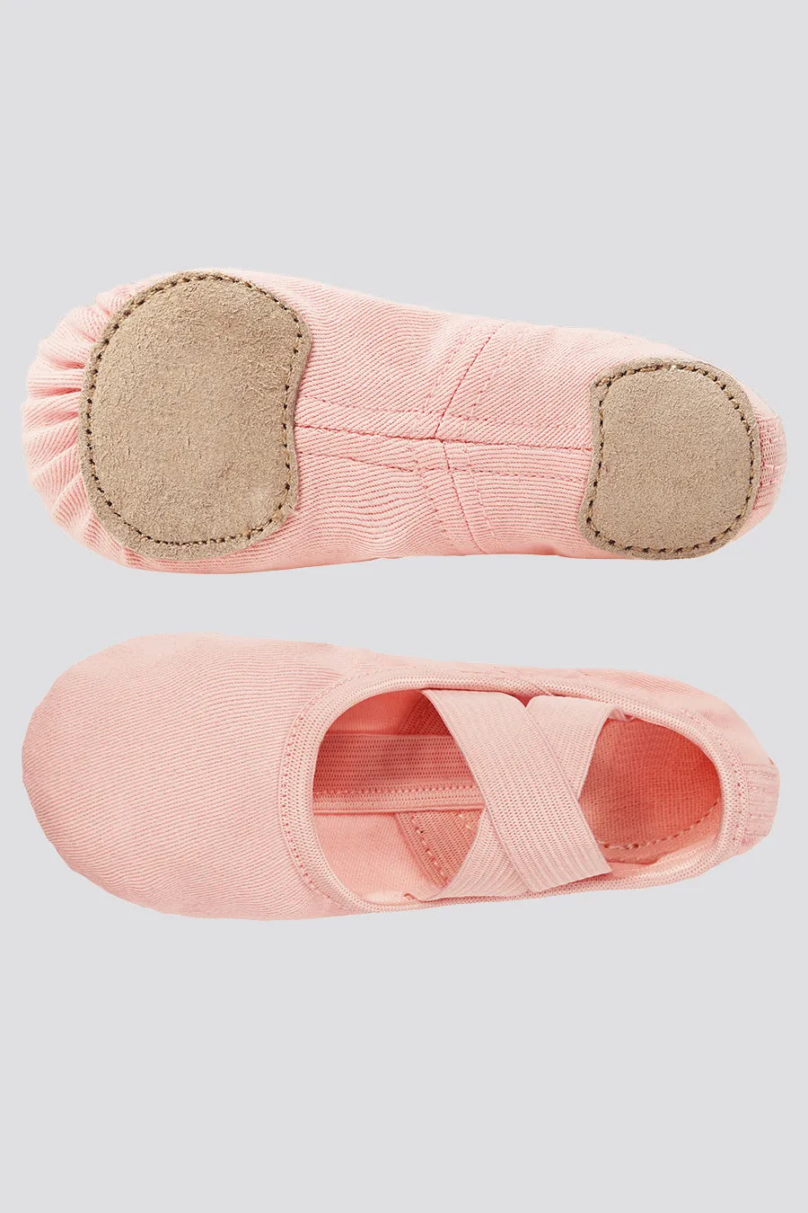 Kids Cross Straps Canvas Ballet Shoes