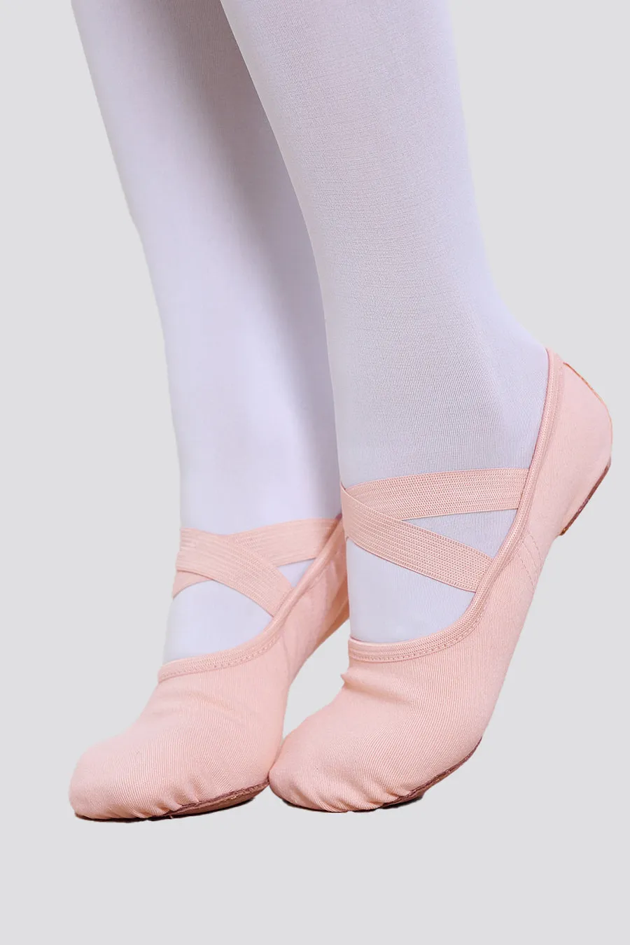 Kids Cross Straps Canvas Ballet Shoes