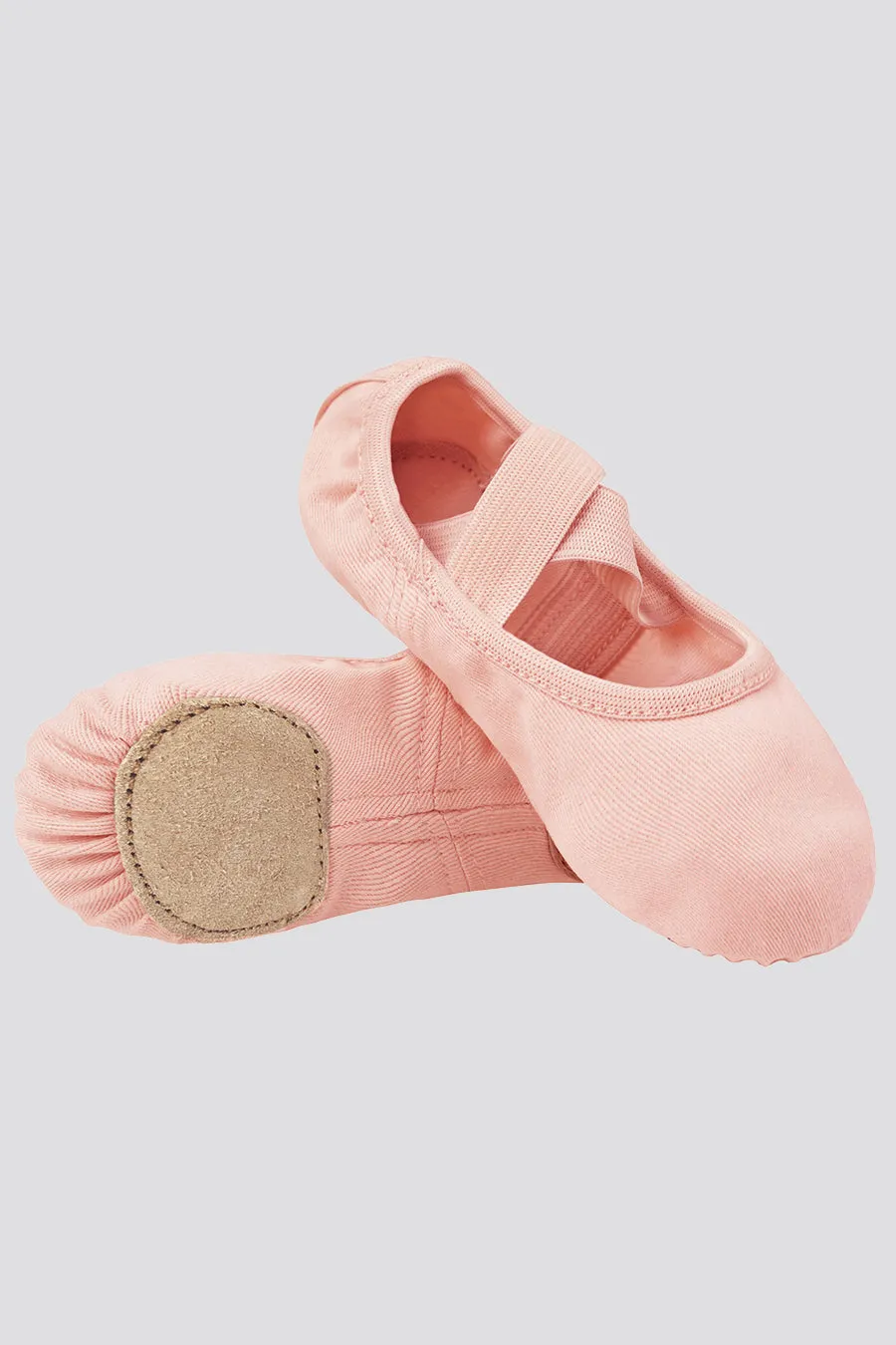 Kids Cross Straps Canvas Ballet Shoes