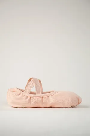 Kids Cross Straps Canvas Ballet Shoes
