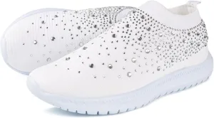 Ladmiple Walking Shoes Women Slip On Lightweight Breathable Tennis Shoes Athletic Sneakers for Running Gym Workout