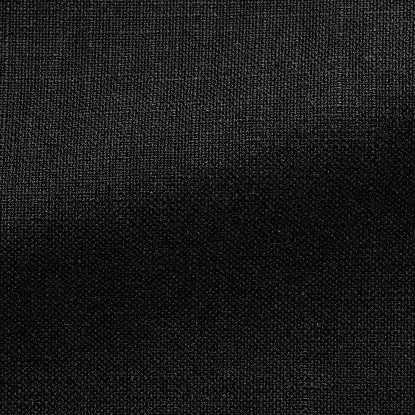 Leomaster Black Two Ply Plain Weave Linen Blend