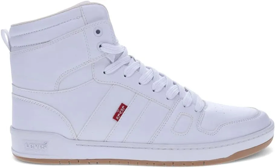 Levi's Mens 521 BB Hi Pebbled UL Vegan Synthetic Leather Casual Hightop Sneaker Shoe