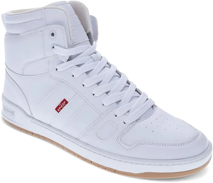 Levi's Mens 521 BB Hi Pebbled UL Vegan Synthetic Leather Casual Hightop Sneaker Shoe