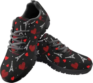 Lightweight Running Shoes Women Tennis Workout Shoes Casual Non-Slip Cozy Athletic Lace-Up Work Shoes for Trainer US 5-12