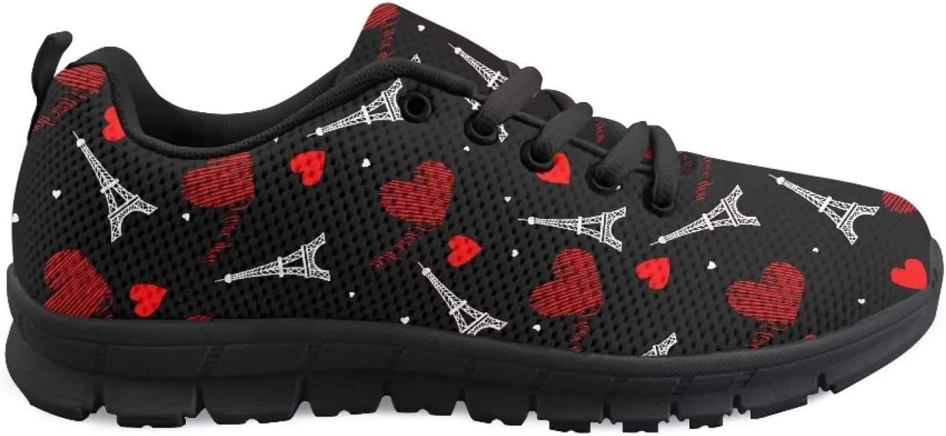 Lightweight Running Shoes Women Tennis Workout Shoes Casual Non-Slip Cozy Athletic Lace-Up Work Shoes for Trainer US 5-12