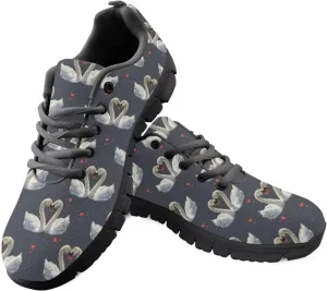 Lightweight Running Shoes Women Tennis Workout Shoes Casual Non-Slip Cozy Athletic Lace-Up Work Shoes for Trainer US 5-12